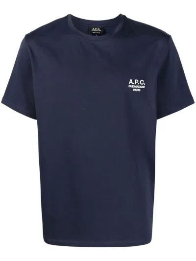 Shop Apc A.p.c. T-shirts & Tops In Blue