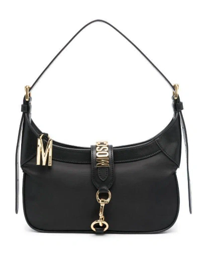 Shop Moschino Couture Shoulder Bags In Black