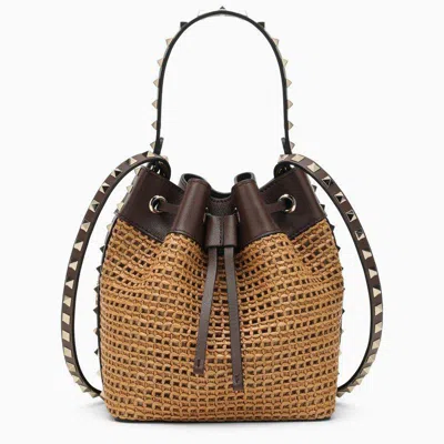 Shop Valentino Shopping Bags In Brown