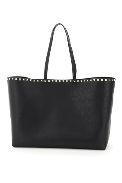 Shop Valentino Shopping Bags In Black