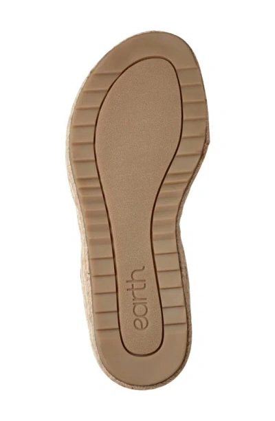 Shop Earth Collins Ankle Strap Espadrille Platform Wedge Sandal In Black