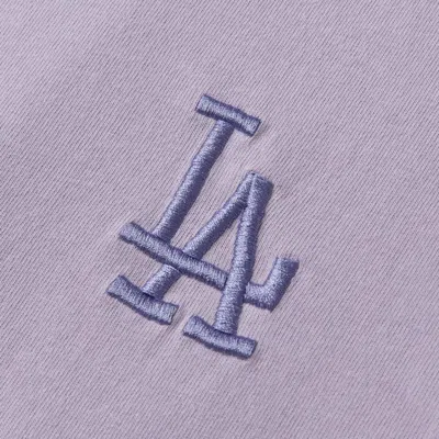 纽亦华MLB LA刺绣针织短袖t恤男女宽松百搭圆领T恤潮