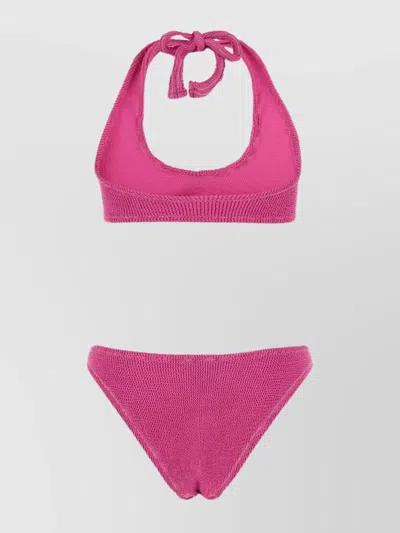 Reina Olga Fuchsia Stretch Nylon Pilou Set Bikini