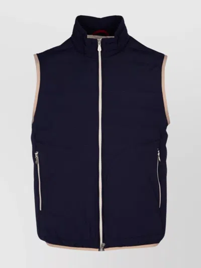 Shop Brunello Cucinelli Padded Vest With Sleeveless High Collar