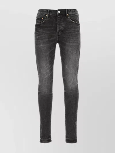 Shop Purple Denim Distressed Slim Fit Stretch Denim Jeans