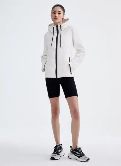Shop Dkny Light Weight Puffer In White