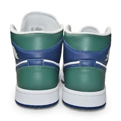 Pre-owned Nike Womens  Air Jordan 1 Mid Se - Dz5326 300 - Noble Green Midnight Navy
