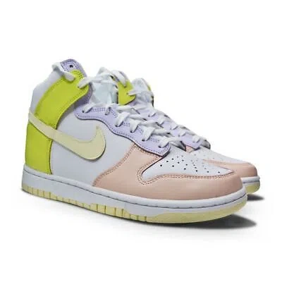 Pre-owned Nike Dunk High Dd1869 108 Cashmere Lemon Twist White Purple Peach
