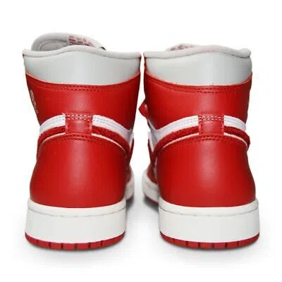 Pre-owned Nike Women  Air Jordan 1 Retro High Og - Dj4891 061- Lt Iron Ore Varsity Red Sail In White