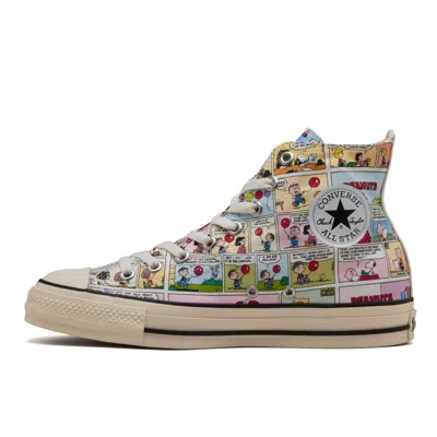 Pre-owned Converse 31310730 Peanuts  All Star Cp Hi Multi (men's) In White