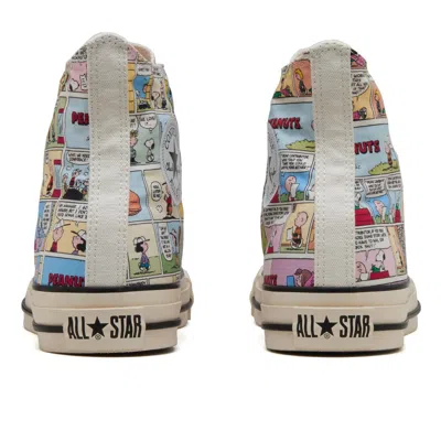 Pre-owned Converse 31310730 Peanuts  All Star Cp Hi Multi (men's) In White