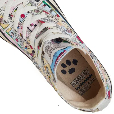 Pre-owned Converse 31310730 Peanuts  All Star Cp Hi Multi (men's) In White