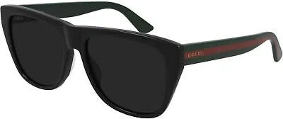 Pre-owned Gucci Gg0926s - 006 Black Green Sunglasses