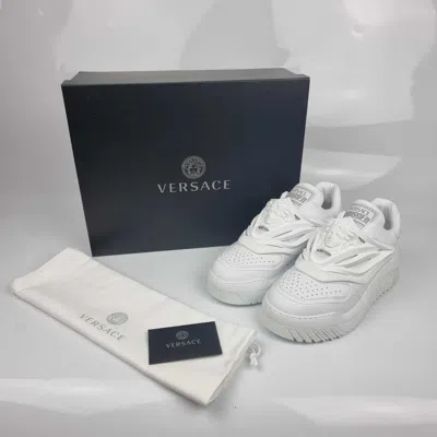 Pre-owned Versace Odissea Women's White Sneakers
