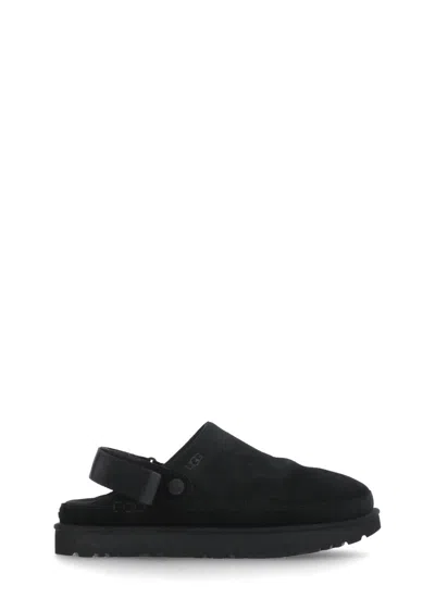 Shop Ugg Goldenstar Slippers In Black