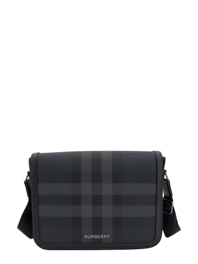 Shop Burberry Shoulder Bag In Black