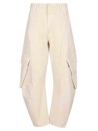 Shop Jw Anderson J.w. Anderson Twisted Cargo Pant In Chalk
