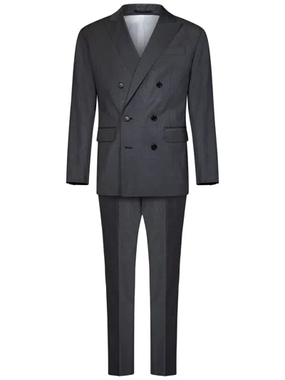 Shop Dsquared2 Wallstreet Suit In Grey