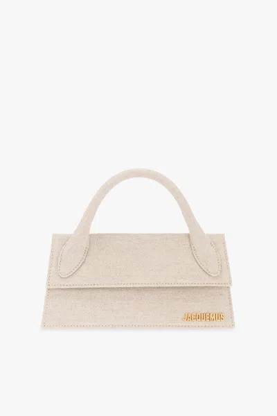 Shop Jacquemus Le Chiquito Long Shoulder Bag In Grey