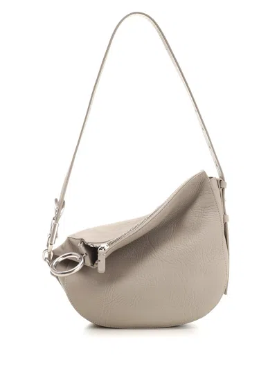 Shop Burberry Small Knight Shoulder Bag In White