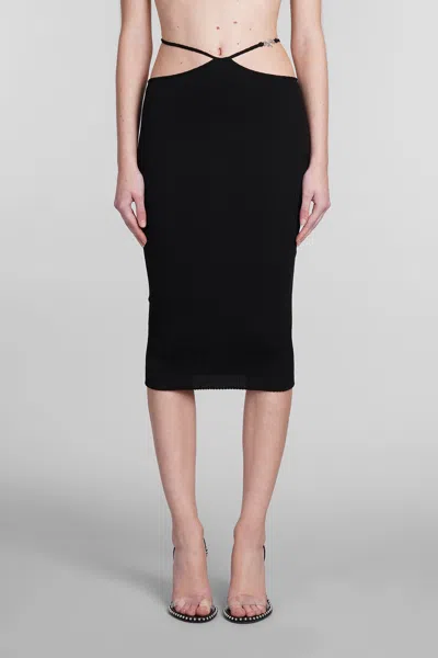 Shop Amiri Skirt In Black Cotton