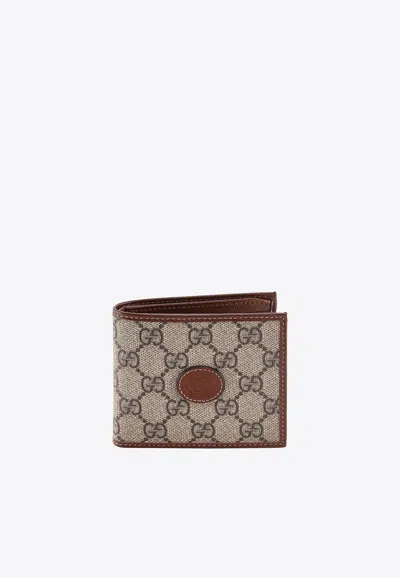 Shop Gucci All-over Interlocking Gg Wallet In Beige
