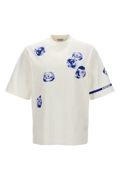 Shop Burberry Men Printed T-shirt In White
