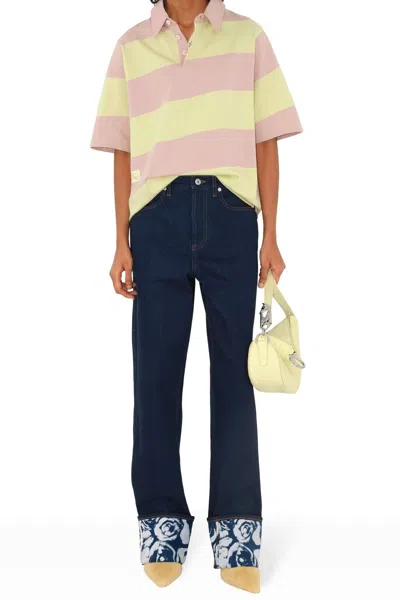 Burberry Cotton Polo In Multicolor