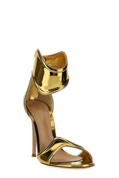 Shop Gianvito Rossi Women 'lucrezia' Sandals In Gold