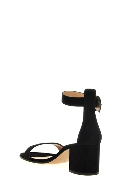 Shop Gianvito Rossi Women 'versilia' Sandals In Black