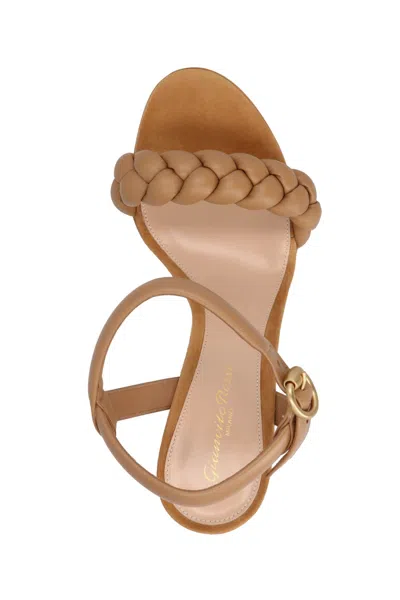 Shop Gianvito Rossi Women Braided Sandals In Cream
