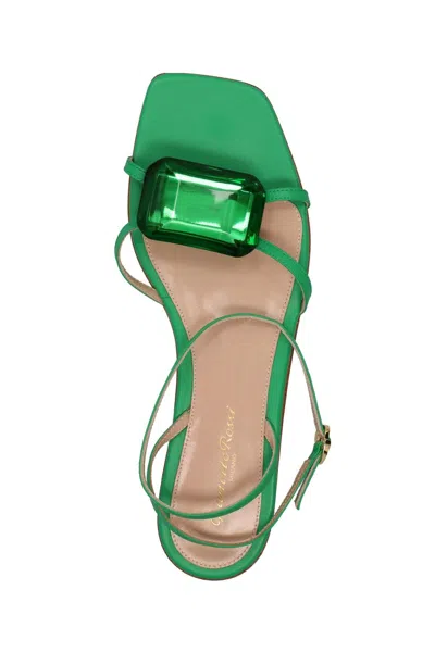 Shop Gianvito Rossi Women Jewel Sandals In Green