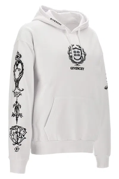 Shop Givenchy Men Embroidery And Print Hoodie In Multicolor