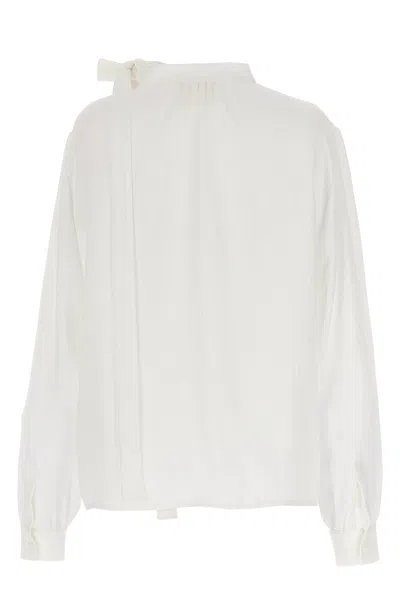 Shop Givenchy Women Jacquard Logo Shirt In White