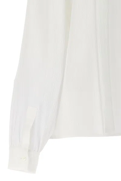 Shop Givenchy Women Jacquard Logo Shirt In White