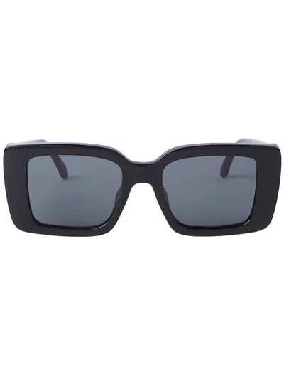 Shop Palm Angels Eyewear Dorris Square Frame Sunglasses In Black
