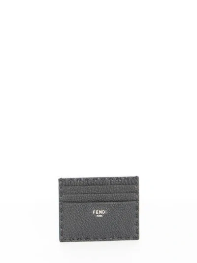 Shop Fendi Small Leather Goods In Gray