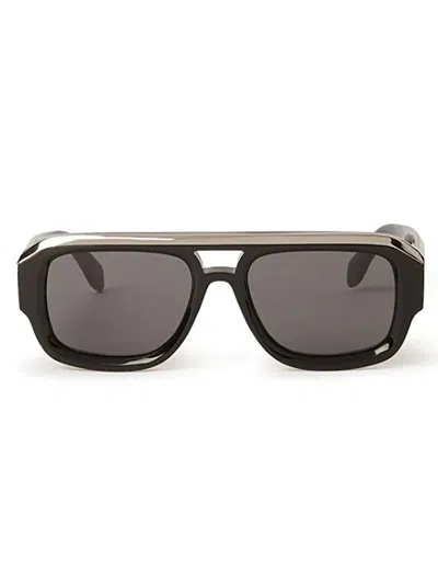 Shop Palm Angels Eyewear Stockton Square In Black