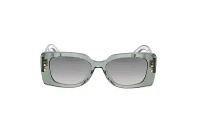 Shop Dior Eyewear Square Frame Sunglasses In Green