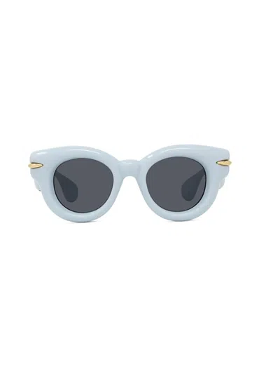 Shop Loewe Round Frame Sunglasses In Multi
