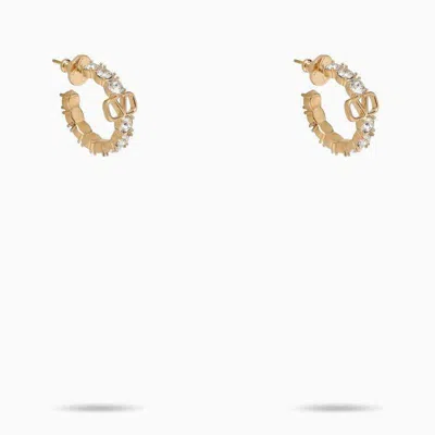 Shop Valentino Garavani Earrings In Metallics
