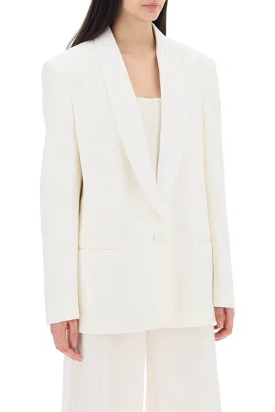 Shop Stella Mccartney Single-breasted Tailored Blazer With Sh Women In White