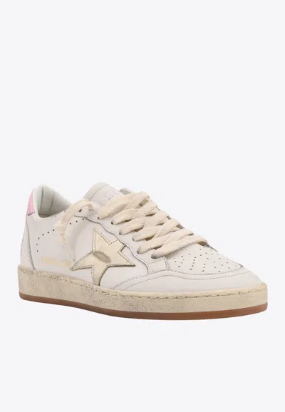 Shop Golden Goose Db Ball Star Leather Sneakers In White