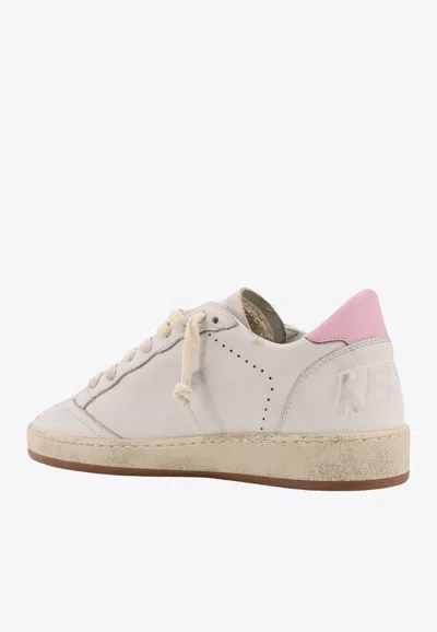 Shop Golden Goose Db Ball Star Leather Sneakers In White