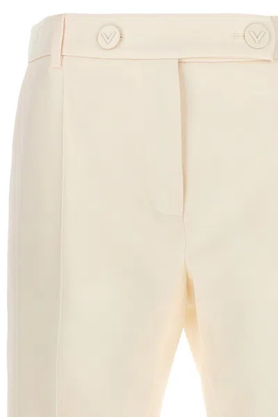 Shop Valentino Garavani Women  Garavani Crepe Couture Pants In White