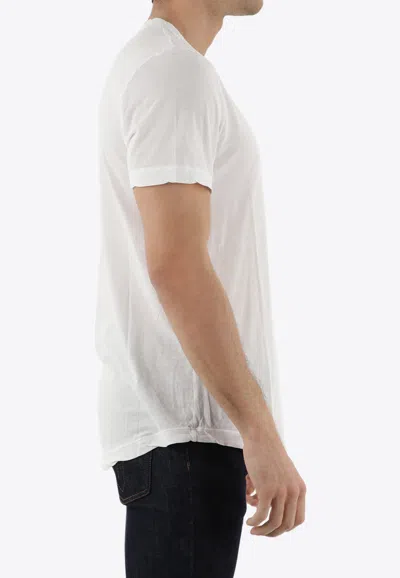 Shop James Perse Basic Crewneck T-shirt In White