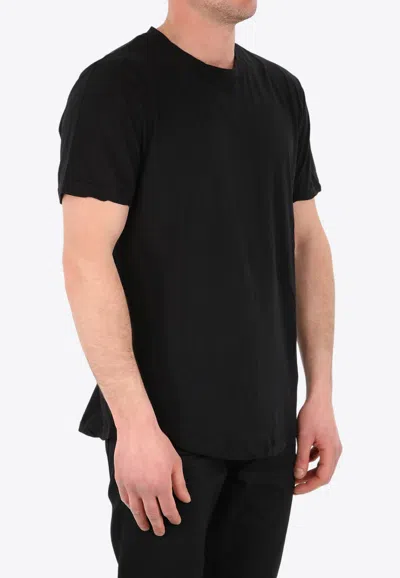 James Perse Crew-neck Cotton T-shirt In Black