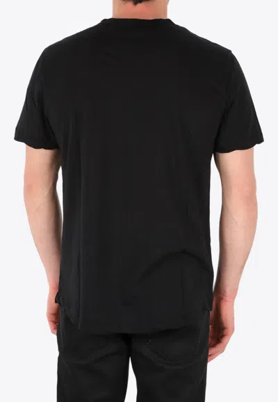 James Perse Crew-neck Cotton T-shirt In Black