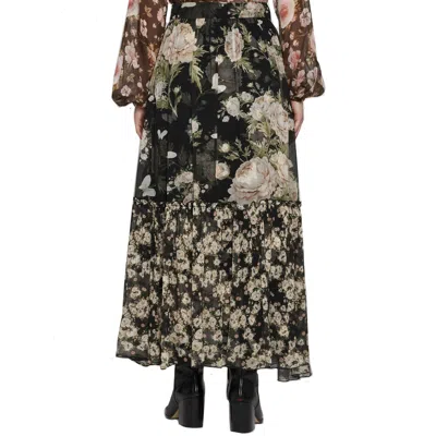 Shop Alessia Zamattio Mughetto Floral Silk Skirt