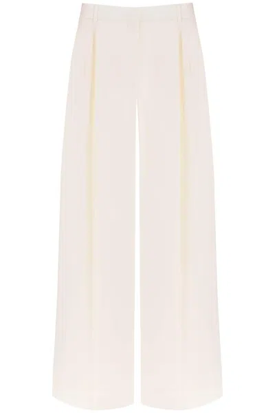 Shop Alexander Mcqueen Double Pleated Palazzo Pants With